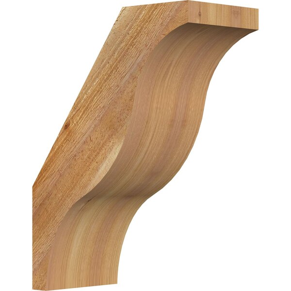 Ekena Millwork 6"W x 12"D x 16"H Funston Rough Sawn Knee Brace, Western Red Cedar BRC06X12X16FST00RWR - main